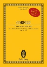 Corelli: Concerti grossi Opus 6/1-12 (Study Score) published by Eulenburg